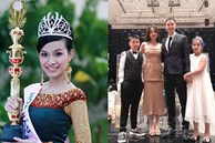 Hoa hậu Hoàn vũ Việt Nam đầu tiên, lấy chồng tiến sĩ giờ ra sao?