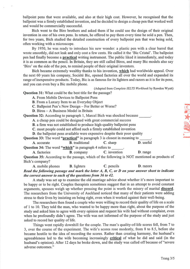 Bộ GD-ĐT công bố tất cả đề thi minh họa THPT Quốc gia 2021 còn lại-3