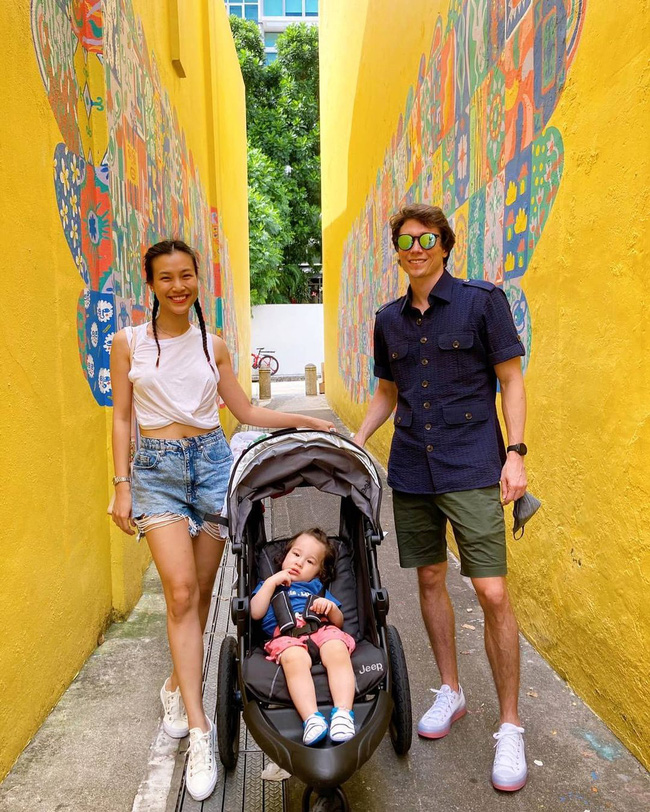 Hoảng hốt trước hành động tung con lên trời của chồng Á hậu Hoàng Oanh, cộng đồng mạng tranh cãi-4