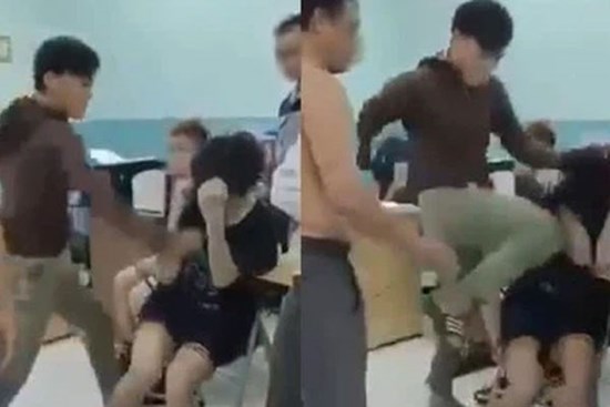 Vụ 2 bé trai bị người mặc áo bảo vệ dân phố đánh dã man: Xảy ra ở phòng giám thị trường cấp 2 ở TP.HCM