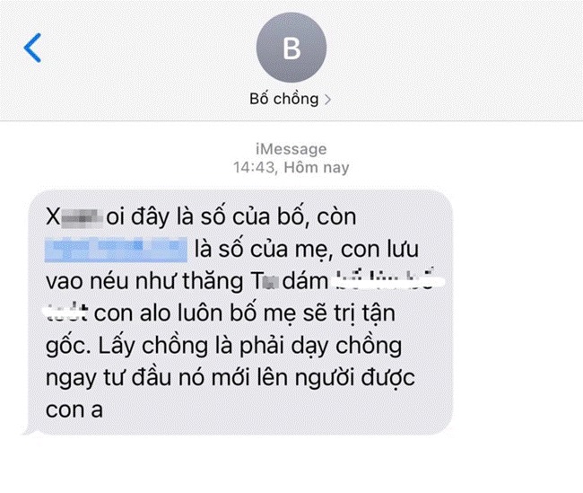 Trước khi cưới, nàng dâu nhận được tin nhắn từ bố chồng tương lai với nội dung cực lạ, tất cả đến sau câu nói của cô ở buổi ra mắt!-2