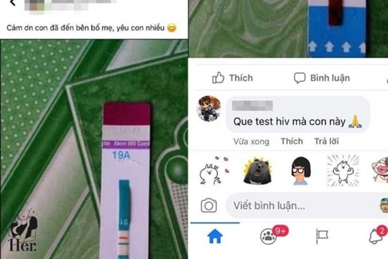 Ngày Cá tháng Tư, cô nàng tìm ảnh que thử thai 2 vạch để up status nhưng lại lấy nhầm... que test HIV dương tính