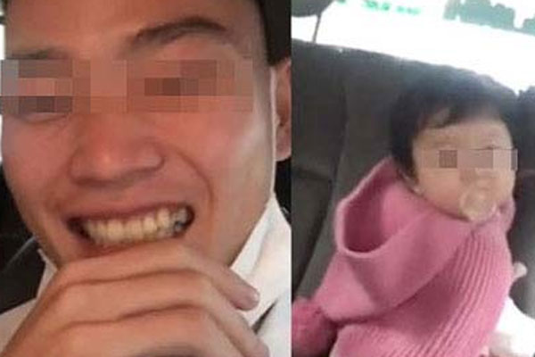 Tài xế dùng chân điều khiển ô tô, tay thì âu yếm bạn gái ngồi bên cạnh-1