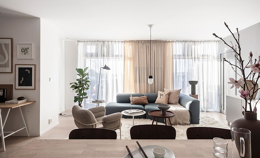 Căn hộ đơn giản của cô nàng độc thân với màu sơn mềm mại, làm xao xuyến hàng vạn trái tim-1