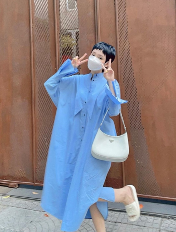 Mùa hè học sao Việt cách phối đồ sắc xanh mát lịm tim, phụ kiện đi kèm cũng là thứ nàng công sở không nên bỏ qua-5