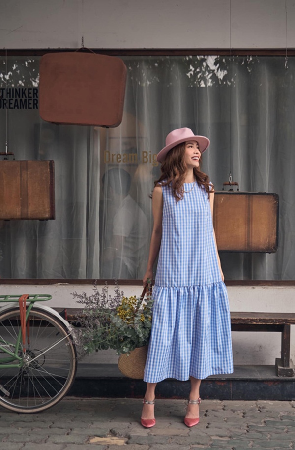 Mùa hè học sao Việt cách phối đồ sắc xanh mát lịm tim, phụ kiện đi kèm cũng là thứ nàng công sở không nên bỏ qua-8