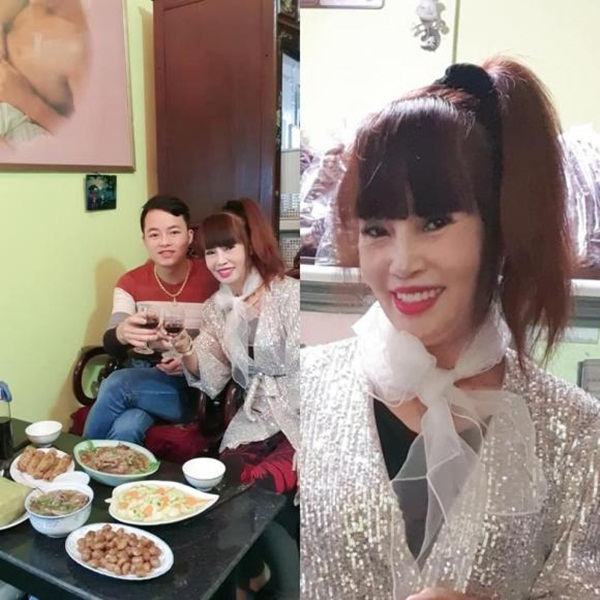 Cô dâu 62 tuổi Thu Sao đăng ảnh bên chồng trẻ, hiếm hoi được dân mạng khen: Xứng đôi-1