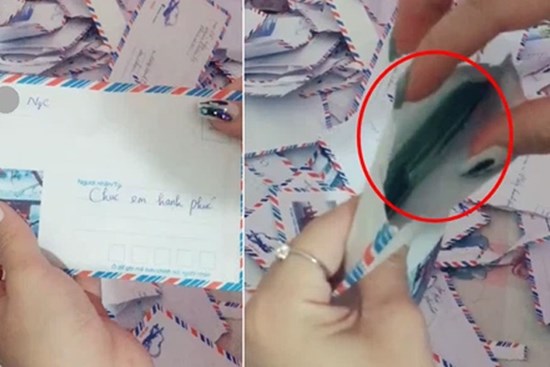 Xôn xao clip cô dâu khoe bồ cũ mừng cưới cả xấp 500k dày cộp, dân mạng đa nghi “hay tự bỏ phong bì câu view”?