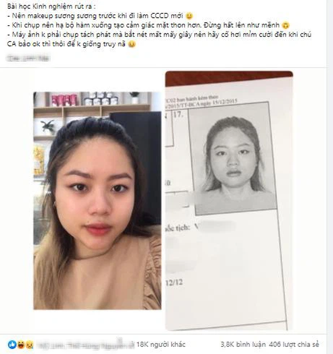 Mất công trang điểm đi làm căn cước, nhận ảnh về cô gái vẫn không tin đó là chính mình và loạt bí kíp từ người đi trước để chắc chắn LÊN HÌNH PHẢI ĐẸP-1