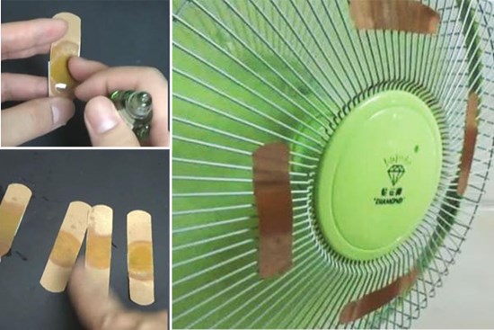 Miếng băng dán vết thương nhỏ nhắn dính vào quạt lại siêu tiết kiệm điện, không chỉ giúp bạn ngủ ngon mà còn có tác dụng đuổi muỗi