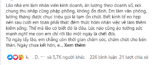 Nhìn hàng xóm, chồng xuýt xoa người ta được mát mặt thế chứ”, nhưng vừa dứt lời anh liền tê tái trước phản ứng không thể cứng” hơn của vợ-1