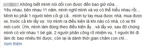 Vợ từng ra điều kiện có nhà có xe rồi mới cưới nhưng khi có tất cả lại dan díu với đàn ông khác, người chồng cay đắng không hiểu nổi tại sao-1