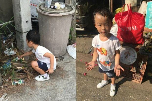 Mẹ cho con trai 5 tuổi đi nhặt ve chai 1 ngày vì không chịu đi học, cậu bé dường như kiệt sức nhưng nhận về bài học cuộc sống quý giá-1