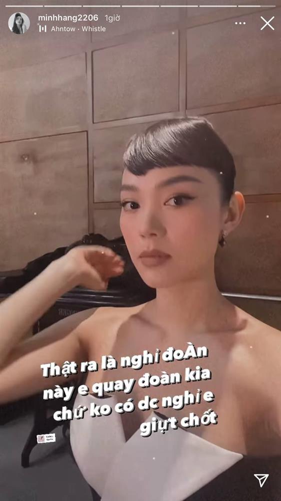 Sau Lisa, đến lượt Minh Hằng gia nhập hội tóc mái bất biến”: Hất tóc không lệch, gió thổi không bay-1