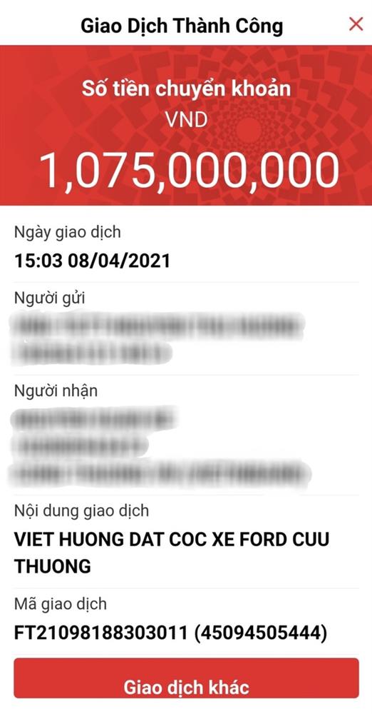 Nói là làm, NS Việt Hương chuyển khoản nóng 1 tỷ đồng đặt cọc mua xe cứu thương ủng hộ ông Đoàn Ngọc Hải-1