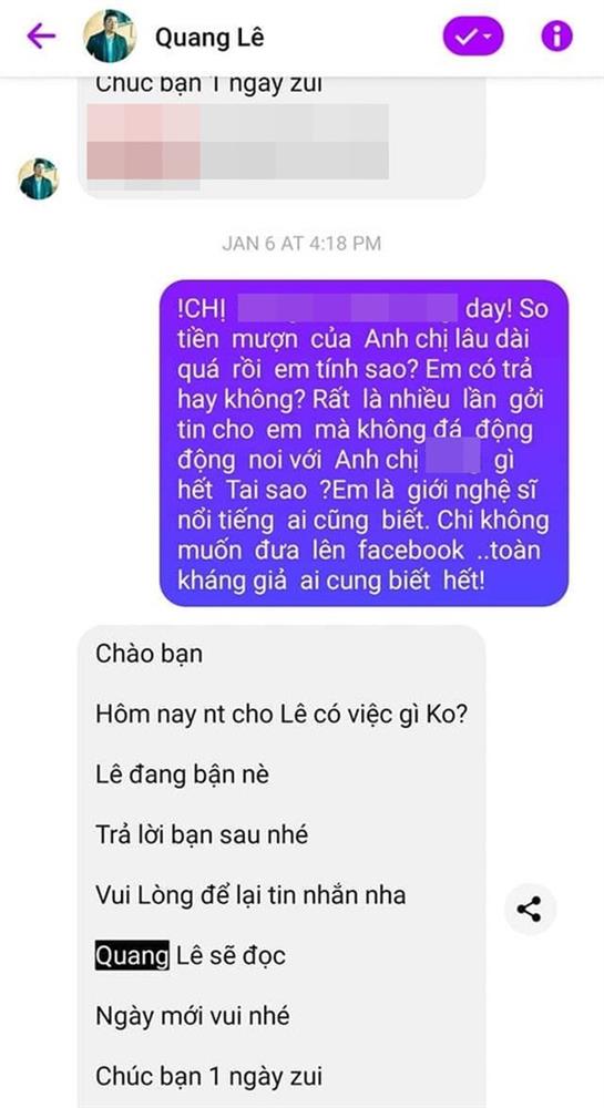 Quang Lê bị tố quỵt nợ hơn 100 triệu và ròng rã 2 năm không hồi đáp, giữa drama bỗng có động thái bất ngờ-3