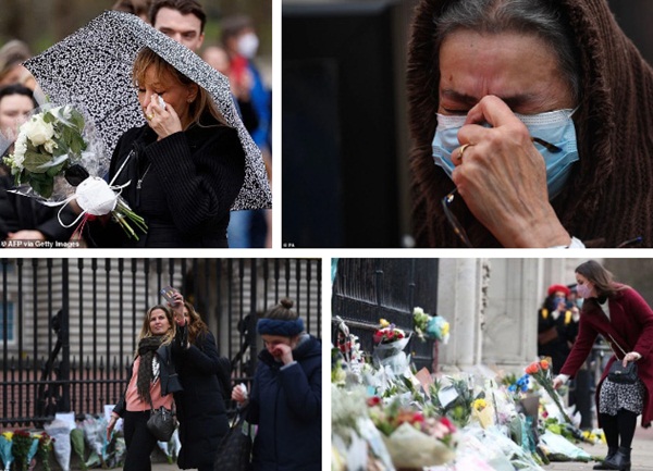 Các thành viên hoàng gia lần đầu tiên xuất hiện trước công chúng sau khi Hoàng tế Philip qua đời với đôi mắt đỏ hoe-6