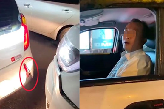 Clip tài xế uống rượu say xỉn, tông trúng đuôi xe người khác còn ngồi lớn giọng: 'Tao xin lỗi mày, được chưa?'
