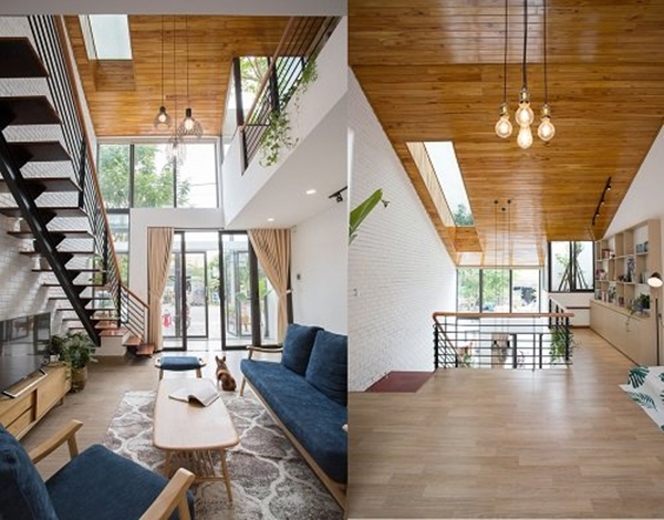 Căn nhà ống 2 tầng tràn ngập ánh sáng, khoảng vườn xanh mát giữa nhà khiến ai cũng mê mẩn-6