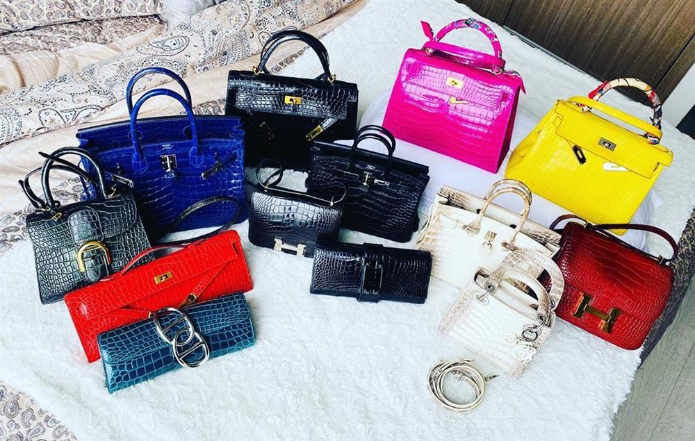 Chơi túi hiệu như Lệ Quyên: Trang phục nào, túi màu đó, khẳng định đẳng cấp đại gia Vbiz-10