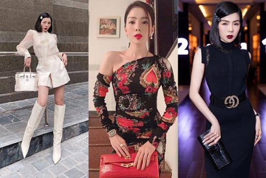Chơi túi hiệu như Lệ Quyên: Trang phục nào, túi màu đó, khẳng định đẳng cấp đại gia Vbiz