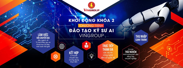 Vingroup tuyển sinh khoá 2 chương trình đào tạo kỹ sư AI-2