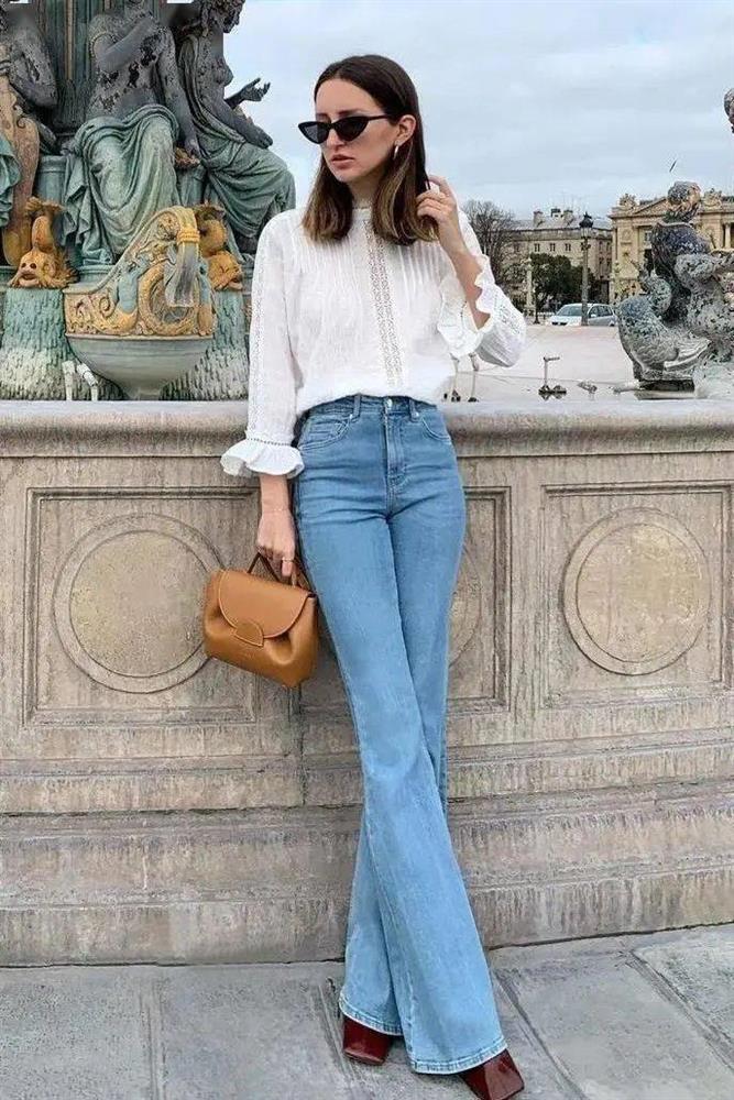 Kiểu quần jeans hack dáng cực đỉnh, vừa dài chân vừa tôn vòng 3 đỉnh của chóp đó các chị em-8