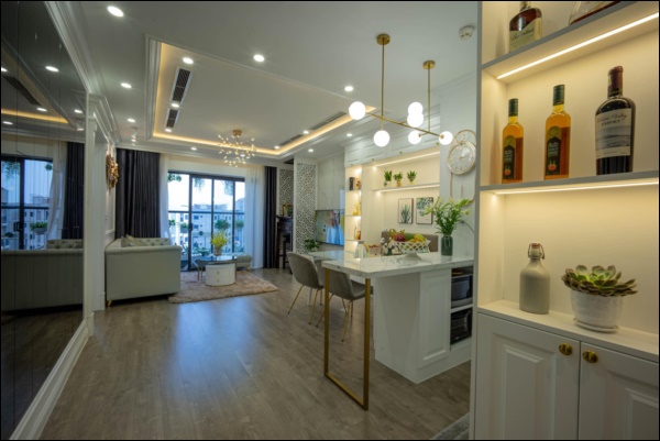 Từ căn hộ thô 83m2, cặp đôi Hà Nội dồn hết tình yêu, tâm huyết thiết kế không gian sống đúng sở thích đẹp lung linh-1