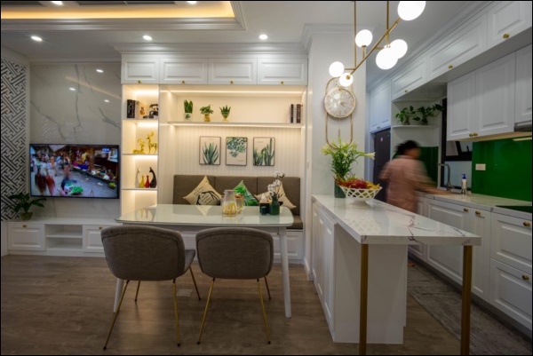 Từ căn hộ thô 83m2, cặp đôi Hà Nội dồn hết tình yêu, tâm huyết thiết kế không gian sống đúng sở thích&nbsp;đẹp lung linh-4