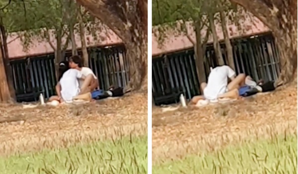 Ngồi ở băng ghế trước trường học, cặp đôi ngang nhiên làm chuyện ấy, học sinh chứng kiến sự việc còn quay video đăng lên MXH-5