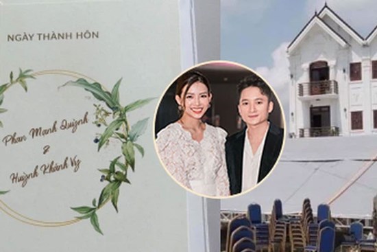 Lộ thiệp mời và hình ảnh lễ đường trước thềm hôn lễ của Phan Mạnh Quỳnh tại Nghệ An, nhìn qua đã biết là hoành tráng không vừa