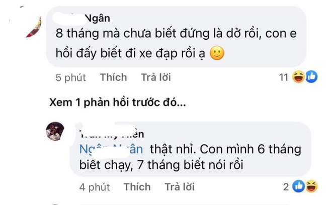 Lên mạng than trời vì con 8 tháng chưa biết đứng, bà mẹ bị cư dân mạng cười thối mũi với những lời động viên siêu lầy lội-5