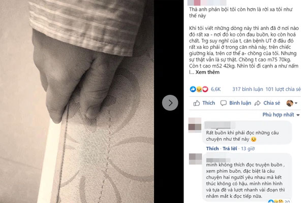 Đêm cuối cùng của cuộc đời, người chồng bị ung thư giai đoạn cuối gọi vợ đến và nói xin lỗi, lí do cho tất cả những điều ấy mới thật đau đớn!-1