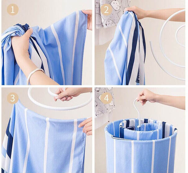 Hết rét nàng Bân mà ban công quá nhỏ thì làm thế nào để khô chăn bông? Hướng dẫn bạn một mẹo nhỏ không tốn diện tích lại còn nhanh khô-7