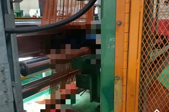 Thương tâm nam công nhân bị cuốn vào máy làm sợi lốp ô tô dẫn đến tử vong