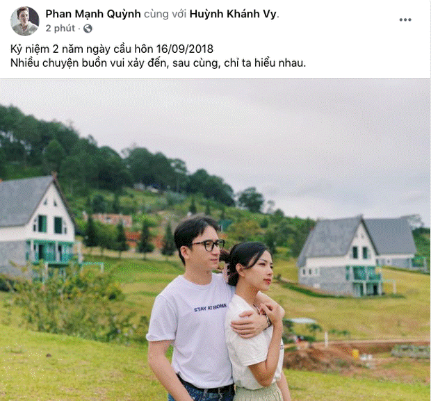 5 năm yêu của Phan Mạnh Quỳnh và vợ hot girl: Từng bịhoài nghi đến màn cầu hôn gây sốt, chàng cưng nàng số 1 thấy mà ghen!-6