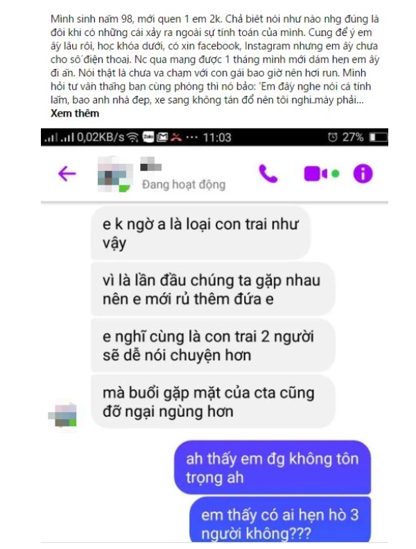 Cuộc hẹn hò 3 người: Câu hỏi hóc búa đến từ nhà gái và màn trả lời ngắn gọn cùng pha xử lý không thể tin nổi của chàng trai-1