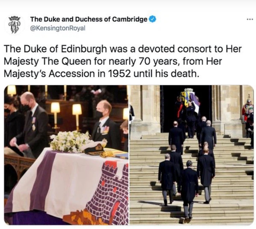 Động thái đầu tiên của Nữ hoàng Anh sau tang lễ Hoàng tế Philip khiến ai cũng đau nhói, nhà Công nương Kate có chia sẻ đầy tinh tế-3