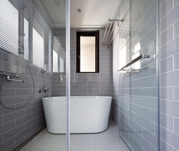 Căn hộ rộng 99m2 mang màu trà sữa + xám xanh nhạt sang trọng, lịch lãm tột bậc, nhiều không gian thoáng đãng tha hồ nghỉ ngơi-25