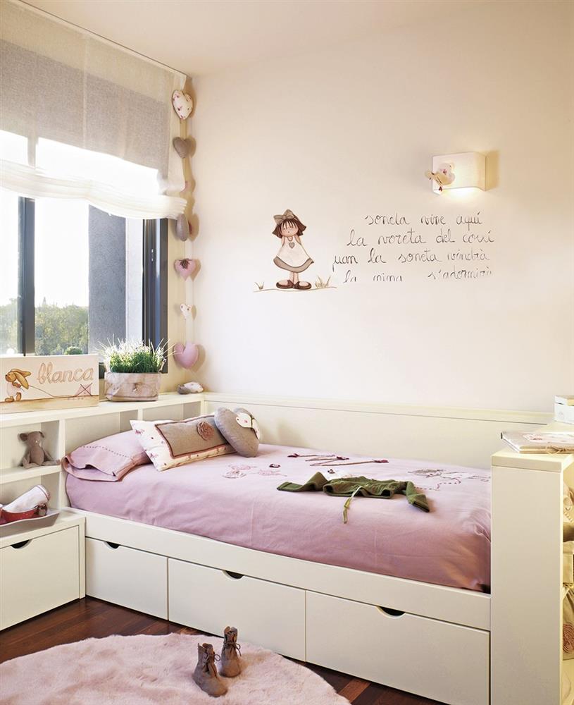 Cải tạo phòng ngủ cho bé gái: Bố mẹ chẳng cần cầu kỳ hoặc đầu tư tốn kém mà vẫn khiến con thích mê-8