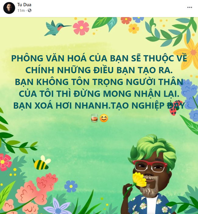 Vợ ba của ca sĩ Tú Dưa - Lam Trang chính thức lên tiếng về bài đăng tố” chồng mất dạy”, khó hiểu khi nói mong mọi người tha cho tôi...”-1