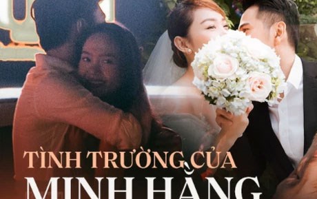 Trước khi rộ tin hẹn hò Quốc Trường, Minh Hằng từng quen đại gia hơn 10 tuổi và còn khoe ảnh cưới cùng 1 diễn viên Vbiz?