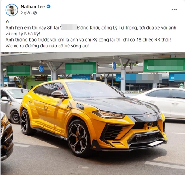 Nathan Lee thách thức đưa Rolls Royce 30 tỷ ra đua, Ngọc Trinh đáp trả luôn bằng hành động này-1