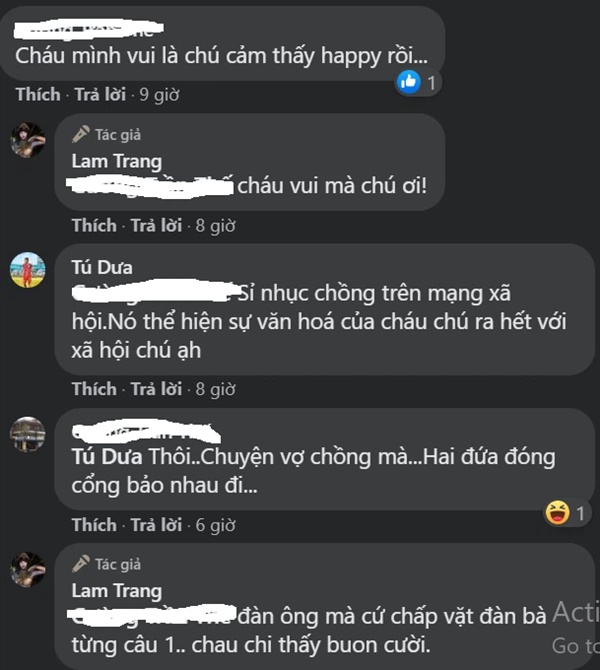 Tú Dưa vẫn đá xoáy” vợ 3: Sỉ nhục chồng trên mạng, nó thể hiện văn hóa cháu chú ra hết-3