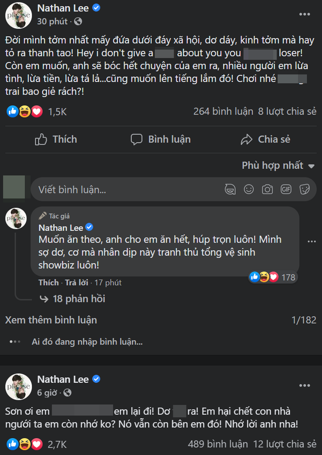 Vừa lên tiếng bênh vực Ngọc Trinh, Cao Thái Sơn liền bị Nathan Lee gọi là trai bao giẻ rách”-1