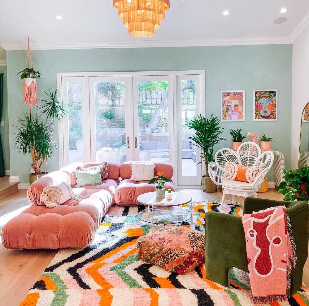 Thay áo mới cho ngôi nhà thành không gian mùa hè đầy sống động bằng sự pha trộn của hàng tá màu sắc khác nhau, bất kỳ ai nhìn đều thấy hợp lý mà không bị rối mắt-12
