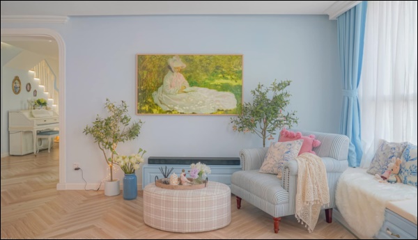 Mê phim đồng quê, vợ chồng Tp.HCM thiết lập không gian sống vừa cổ điển vừa hiện đại với tông&nbsp;màu xanh blue đẹp xuất sắc-8