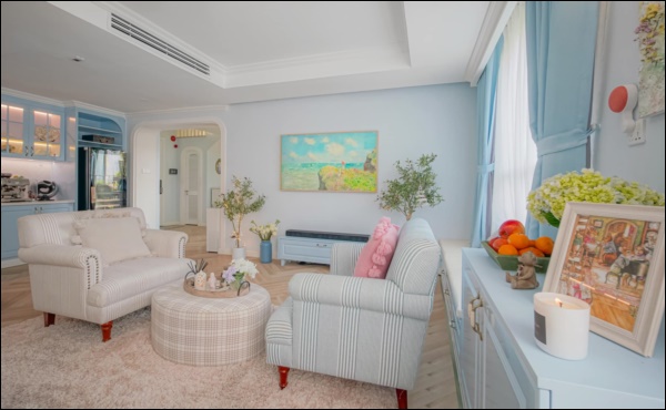 Mê phim đồng quê, vợ chồng Tp.HCM thiết lập không gian sống vừa cổ điển vừa hiện đại với tông&nbsp;màu xanh blue đẹp xuất sắc-9