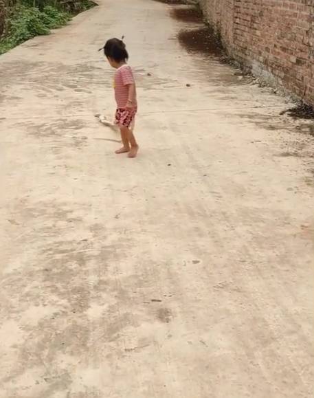 Bé gái hùng hổ xách con rắn dài gần 2 mét đi chơi như thú cưng khiến người thân được phen hú vía-1