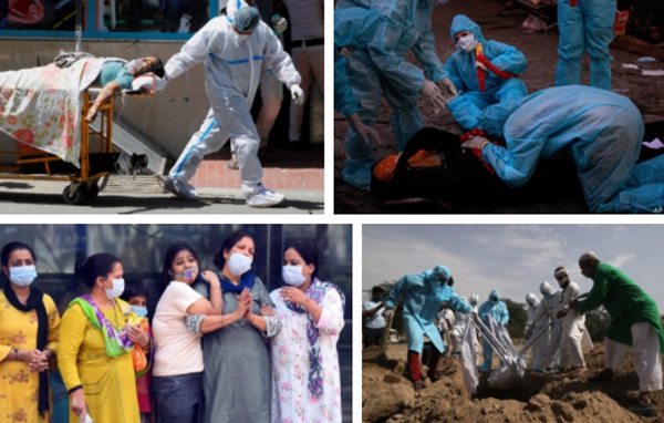 Xót xa bức ảnh cụ bà ngồi lả bên cạnh bình oxy giữa cơn bão Covid-19 càn quét Ấn Độ, câu chuyện phía sau khiến tất cả giật mình-1